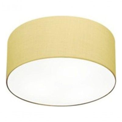 Plafon Para Sala Cilíndrico Sl-3010 Cúpula Cor Algodão Crú