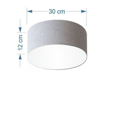 Plafon Para Home Cilíndrico Sh-3010 Cúpula Cor Cinza