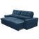 Sofá Retrátil Reclinável Para Sala 3 Lugares 210cm Samir F04 Veludo Azul - Lyam Decor