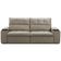 Sofá Retrátil Reclinável 3 Lugares Sala de Estar 245cm Merida F04 Veludo Marrom Claro - Lyam Decor