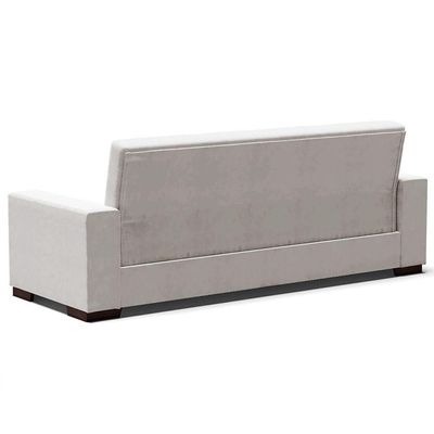 Sofá Cama Decorativo 210Cm Beesley Veludo Cinza - Gran Belo