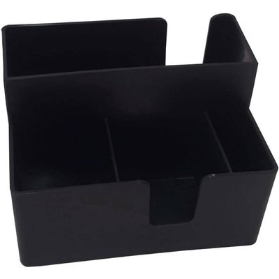 Conjunto 52 Porta Sachês Guardanapos Açúcar Molhos Organizador Bancada Preto Coza