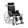 Cadeira de Rodas D700 Reclinável em Alumínio Dobrável até 130 Kg Dellamed 40 / Preto