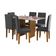 Conjunto Mesa De Jantar 137cm Com 6 Cadeiras Multimóveis CR50211 Freijó-off White-grafite
