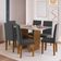 Conjunto Mesa De Jantar 137cm Com 6 Cadeiras Multimóveis CR50211 Freijó-off White-grafite
