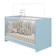 Berço 3 Em 1 Para Colchão 60 X 130 Cm Multimóveis Mp0527g - Azul/branco