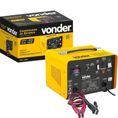 Carregador De Bateria 32-150ah 12V Cbv1600 - Vonder 110V
