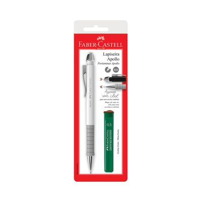 Lapiseira Faber-Castell Apollo Mix 0.5mm com Mina Refil 0.5mm Cores Diversas - Item Sortido