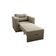Sofa Cama Poltrona 1 Lugar Solteiro 0,90 Larg Marissol Matrix Suede Capuccino