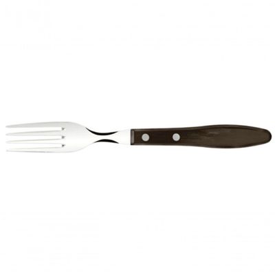 Garfo Jumbo Tramontina Churrasco Aço Inox Polywood Castanho