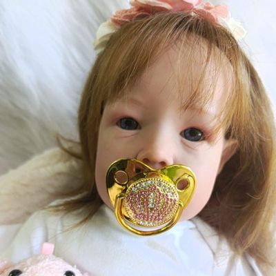 Bebe Reborn Menina Artesanal Olhos Abertos Realista Cabelo Implantado Fio A Fio