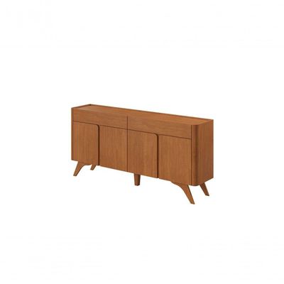 Buffet Aros 4 Portas Pés Madeira Maciça - Mavaular Naturalle