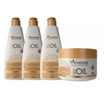 Kit Arvensis Tec Oil 2 Shampoo + 1 Condicionador + 1 Máscara