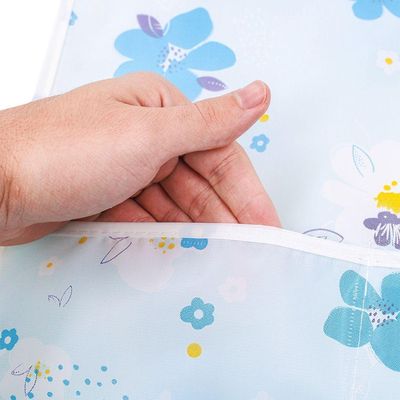 Capa Protetora Para Microondas Forno Eletrico Eletrodomesticos 85x35cm Flor Azul