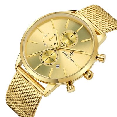 Relógio Masculino Lancelot Golden 44mm