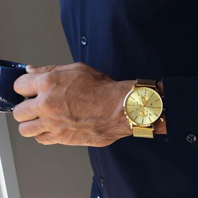 Relógio Masculino Lancelot Golden 44mm