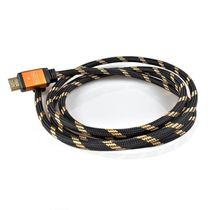 Cabo Hdmi Evus3,0m V2.0 4k Ouro M- M C-050 6,5mm
