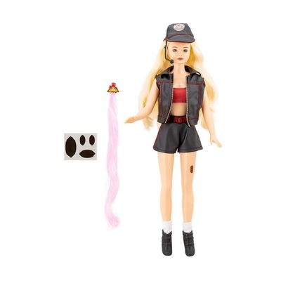 Boneca Angélica Estrela Retrô Com Mecha Colorida