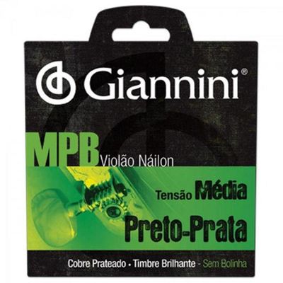 Encordoamento Para Violão Genwbs Serie Mpb Nylon Medio Giannini