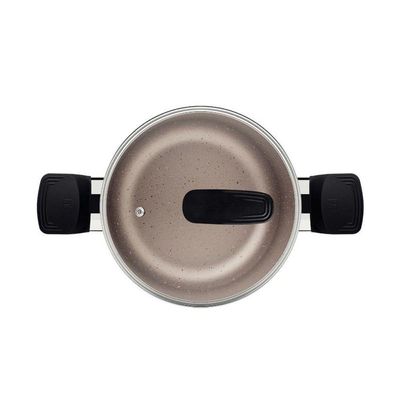 Caçarola Tramontina Milazzo Alumínio 20cm Com Revestimento Antiaderente Starflon Max Amêndoa