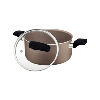 Caçarola Tramontina Milazzo Alumínio 20cm Com Revestimento Antiaderente Starflon Max Amêndoa