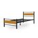 Cama Infanto Juvenil Solteiro Lilly Klm Store Preto/canela