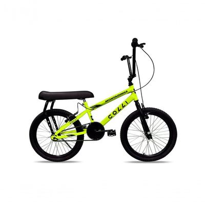 Bicicleta Colli Montadinha Aro 20 Bagageiro Amarelo Neon Amarelo