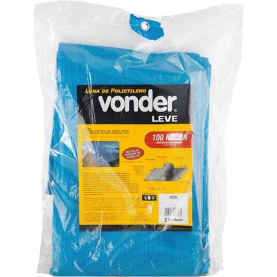 Lona Polietileno Azul  5 X  4M Vonder Leve