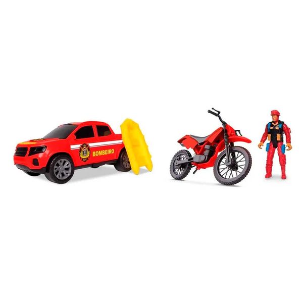 Kit Resgate Bombeiro 0040 Samba Toys Kit Resgate Bombeiro 0040 Samba Toys