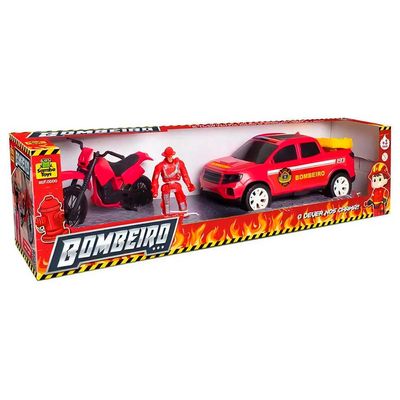 Kit Resgate Bombeiro 0040 Samba Toys