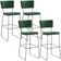 Kit 4 Banquetas Altas Cozinha Sala Jantar Base Em Aço Fixa Allana L02 Facto Verde Musgo - Lyam Decor