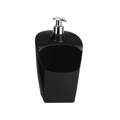 Kit Pia Cozinha Conjunto Organizador 2 Peças Multiuso Lixeira 4 Litros E Porta Detergente Dispenser UZ Utilidades Preto
