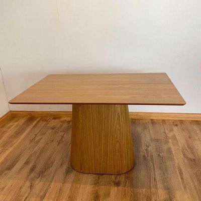 Mesa De Jantar Cone Retangular 200x100 Cm Base Oval Cinamomo Tampo Personal Decor Design