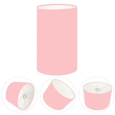 Cúpula Abajur Cilíndrica Cp-7002 ø13x30cm Rosa Bebê