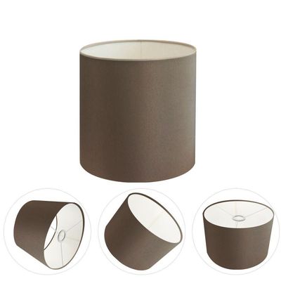 Cúpula Abajur E Luminária Cilíndrica Vivare Cp-7005 ø18x18cm - Bocal Nacional Cáqui
