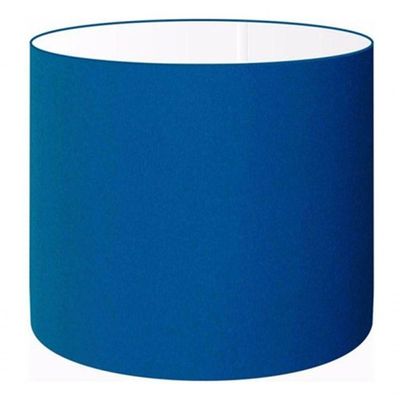 Cúpula Abajur E Luminária Cilíndrica Vivare Cp-7012 ø30x25cm - Bocal Nacional Azul-marinho