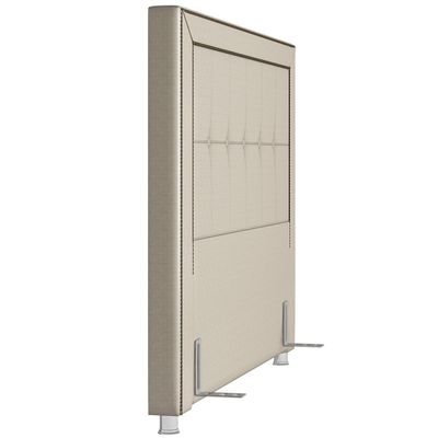 Cabeceira Cama Box Casal Queen 160 cm P05 Atenas Corino Branco - Lyam Decor