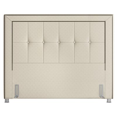 Cabeceira Cama Box Casal Queen 160 cm P05 Atenas Corino Branco - Lyam Decor