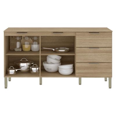 Balcão Glam Freijó/freijó