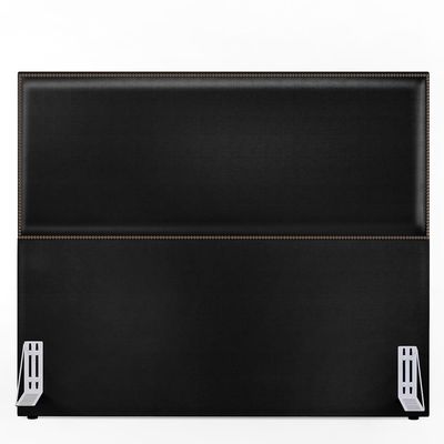 Cabeceira Box Casal King Com Tachas 195 cm Vicenza L02 Facto Preto Metalizado - Lyam Decor