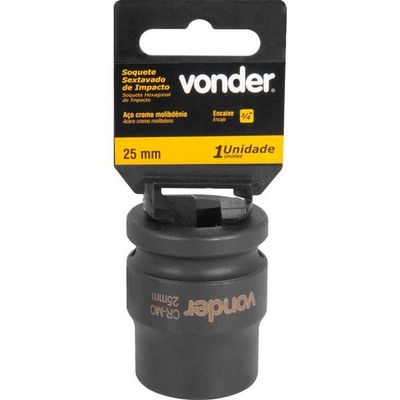 Soquete Sextavado De Impacto Encaixe 3-4 25mm Vonder