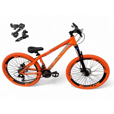 Bicicleta Aro 26 VikingX Tuff X30 21v Freio a Disco Laranja