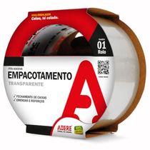 Fita Para Empacotamento Transparente 45mm X 40 Metros - 710 - Adere Fita Empacotamento 710 45x40 - 11053230162 - Adere