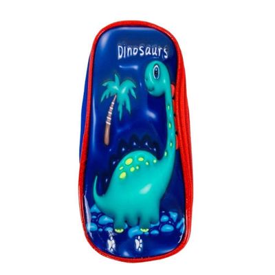 Kit Mochila Infantil Com Rodinhas Meninos Bolsa Escolar Dinossauro Estojo E Lancheira Térmica Dino