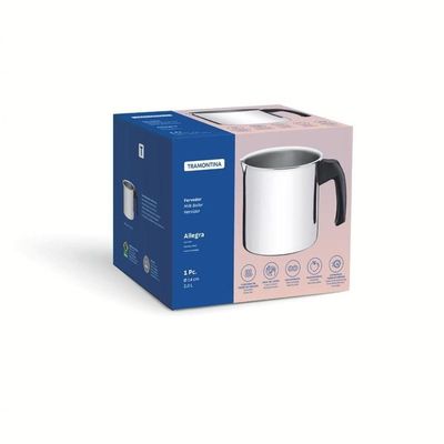 Fervedor Tramontina Allegra Aço Inox 14cm E Cabo De Baquelite 2 Litros