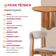 Mesa 135cm Laminado Com 4 Cadeiras Noronha Moderna Brisa Imbuia Naturale