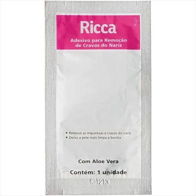Ricca Adesivo Para Retirar Cravos Do Nariz 3pcs