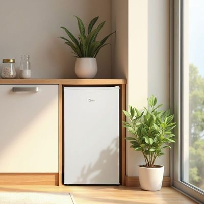 Frigobar Branco 93L Inverter Bivolt Midea MDRD142FGD013 Bivolt