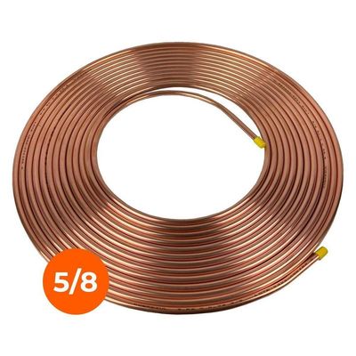 Tubo Cobre Panqueca 5/8 15,87mm Parede 1/32 0,79mm 5 Metros
