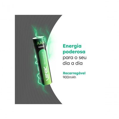 Pilha Recarregável Aaa C-4 - 900mah 1.2v - Vp3ab4r